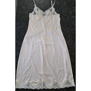 Vintage Henson Kickernick Size 38 (M 6/8) Ivory Full Slip Gown Lace Trim